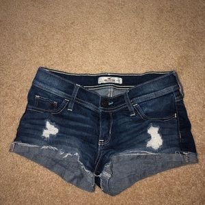 Hollister low rise jean shorts
